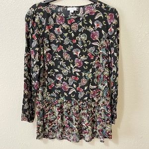 Pre-loved! J. Jill Floral Long Sleeve Blouse!